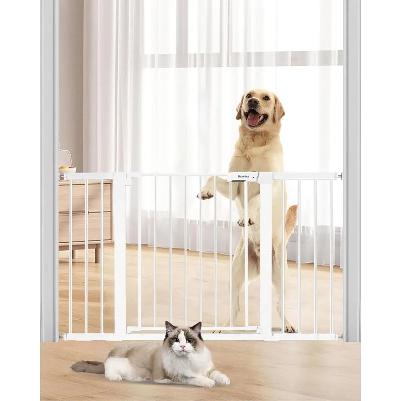 Baby Gate  , Auto Close Dog Gates for the House, Wide Baby Safety Pet Gates Pressure/Hardware Mounted