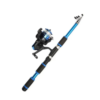 Telescopic Fishing Rod And Spinning Reel Baits Travel Set