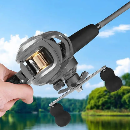 Rod And Reel Combo  Set 7.2:1 Ratio Bait Cast Reel