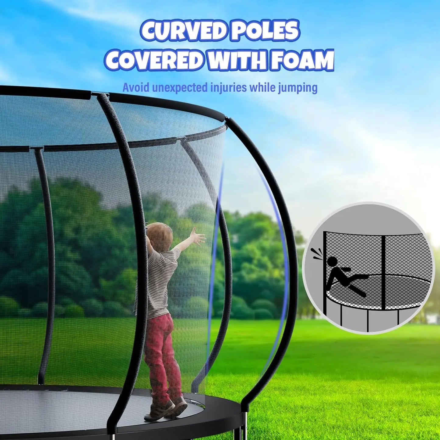 12FT 14FT Trampoline, Outdoors