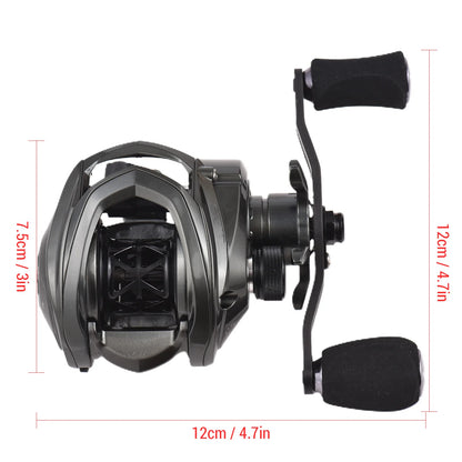 Bait Casting Reel Ultra-light 5+1 High-speed 8.1:1 Gear 6kg Fishing Reel