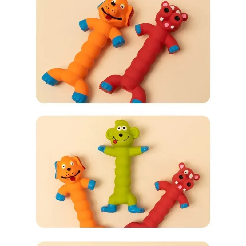 Cute Animal Shape Rubber Squeaky Sound Dog Toys