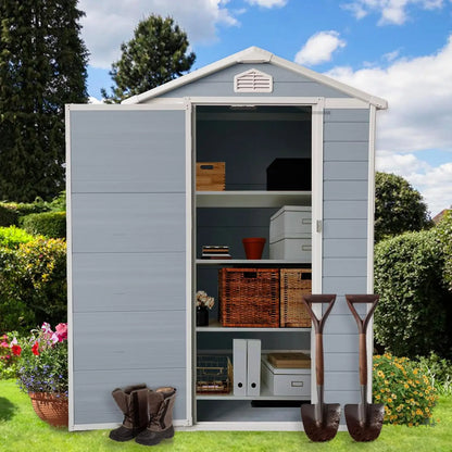 6x4 FT Outdoor Metal Storage Shed