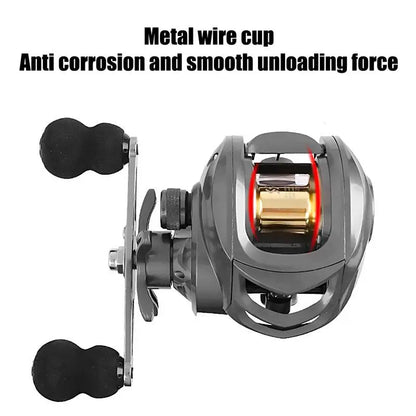 Smooth Fishing Reel Bait Cast Reel Combo Carbon Fiber