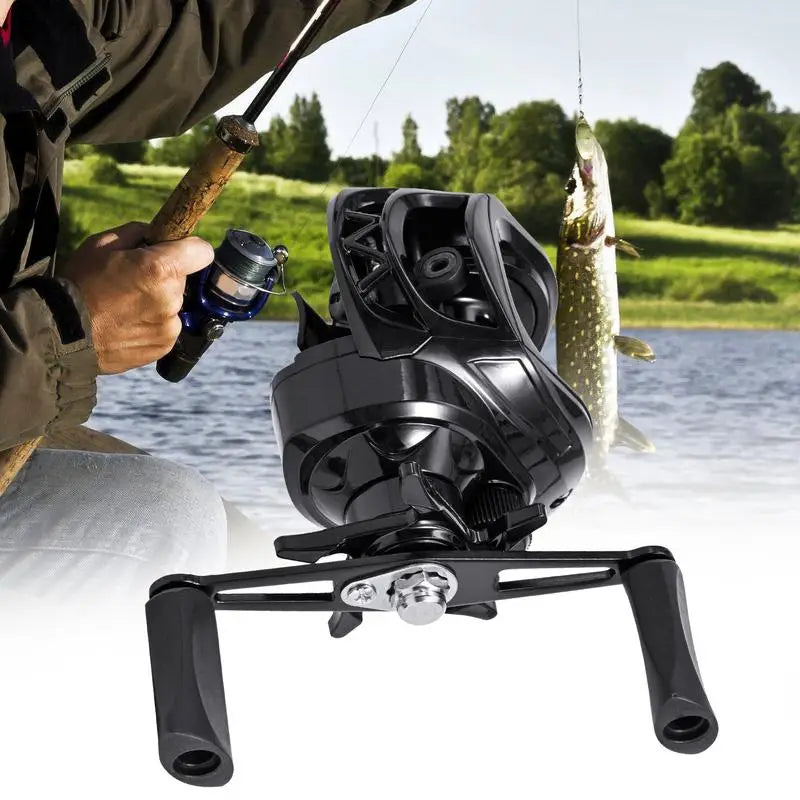 Multipurpose Portable Bait caster Reel Lightweight, User Friendly