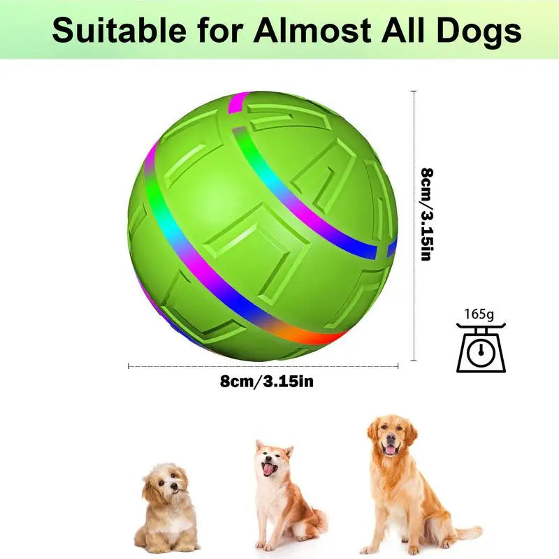 Remote Control Dog Ball Toy With Led Lights Rechargeable Remote Control Led Play