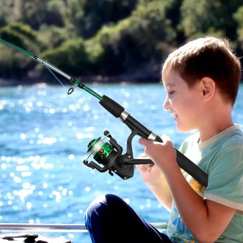 For Kids Fishing Rod & Reel Combos With Comfortable Grip Full Set