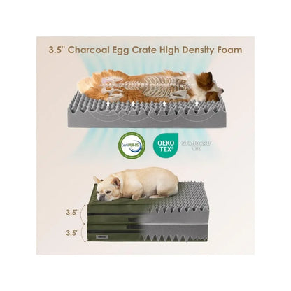 Extra Large Dogs - Outdoor Orthopedic Dog Bed with Washable Removable Cover