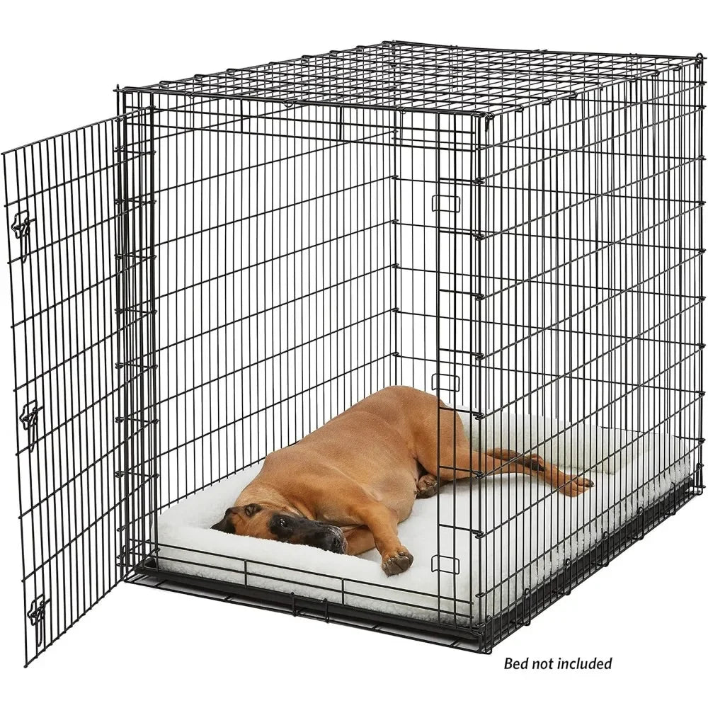 XXL Single Door Dog Crate for The Largest Dogs, Easy To Clean W/ Removable Tray