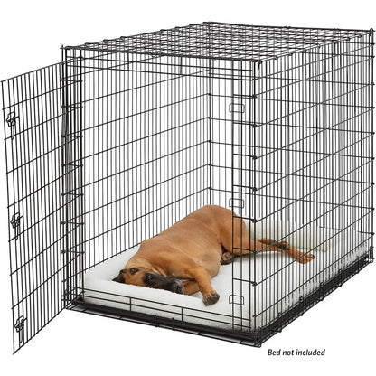 XXL Single Door Dog Crate for The Largest Dogs, Easy To Clean W/ Removable Tray